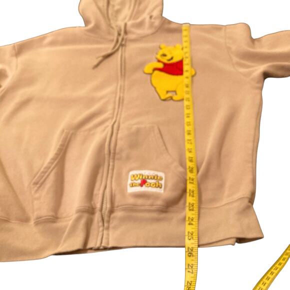 Disney's Winnie the Pooh Embroidered Patches Full-Zip Hoodie Size XXL - Picture 7 of 11